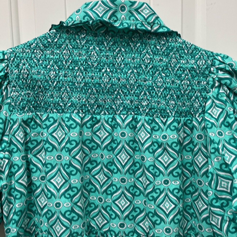 Hyacinth House Mint Green Geo Floral Graham Mini Dress - Picture 7 of 9